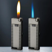 Creative Refillable Butane Gas Torch Lighter Ultrathin Windproof Jet Flame Open Fire Cigarette Lighters Cool Gadgets For Men