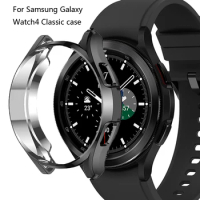 For Samsung Galaxy Watch 4 Classic case soft TPU Plated Cover for galaxy watch 4 46mm 42mm Shock-Proof Bumper Protective cases
