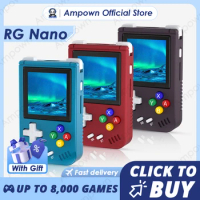 ANBERNIC RGNANO Portable Handheld Video Game Console 1.54" IPS Screen Linux System RG Nano Built-in 8K Games Decoration Pendant