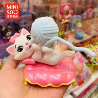 Genuine Miniso Disney Lucifer Marie Cat Blind Box Kawaii Anime Mysterious Surprise Box Figure Fluffy Cat Guess Bag Figurine Toy
