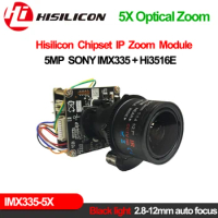 Webcam Autofocus 5Mp 2.8-12Mm Varifocal Zoom Lens 5X Ip Camera Sony Imx335 Hi3516Ev300 Face Detect Icsee Video Surveillance