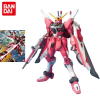 Bandai Original Gundam Model Kit Anime Figure MG 1/100 ZGMF-X19A Infinite Justice Gundam Action Figures Toys Gifts for Children