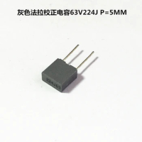 63v224j 224j63v 0.22uf 220nf p=5mm Correction Capacitor Cl23 Film Capacitor Square Capacitor