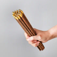 Handmade Japanese Natural Wenge Wood Chopsticks Set Value Gift Sushi Chinese Food Environmentally Friendly Portable Chopsticks