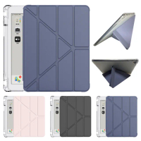 【YUNMI】iPad Air7/Air6/Air5/Air4 11吋 變形金剛智慧休眠平板皮套 散熱支架 保護套 多折支架 保護殼