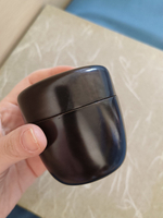日本木胎 黑塗 茶棗 茶入