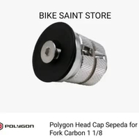Polygon Head Cap Sepeda for Fork Carbon