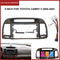 9 Inch Car Radio Fascia For Toyota Camry 5 2000-2005 Android MP5 Player Casing Frame 2 Din Head Unit Stereo Dash Panel Cover