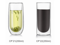 🌟現貨附發票🌟Linox CP-21 CP-22  雙層玻璃杯250ml 1入組 雙層杯 耐熱玻璃杯 雙層隔熱杯 非BODUM雙層杯