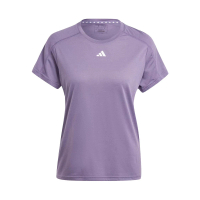 【adidas 愛迪達】TR-ES Crew T 女 短袖上衣 訓練 運動 健身 輕量 吸濕排汗 透氣 舒適 紫(IS3956)