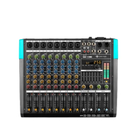 GAX-PA8 Professional 8-channel audio mixer, stage performance DJ mixing 256DSP digital audio mixer