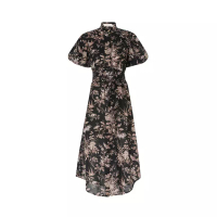 Zimmermann [12.12 Dealcember] Kaftan Midi Dress Black Mockingbird
