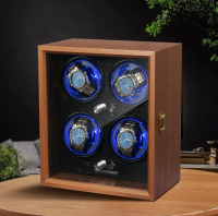 Watch Winder Walnut Wood Pemutar Jam Tangan Otomatis Terlaris