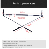 K2050 Home Exercise Pilates Bar Kit Resistance Band Multifunctional Pilates Fitness Stick