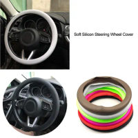 Car Silicone Steering Wheel Cover For SAAB 9-3 9-5 9000 93 900 95 aero 9 3 42250 42252 9-2x 9-4x 9-7x