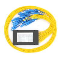 SC/UPC 1x32 FBT Fiber Optic Splitter 1310/1550nm Singlemode, PLC Splitter Module SM 1M, High Reliability
