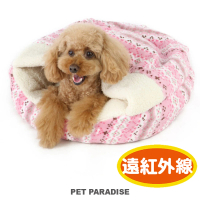 【PET PARADISE】睡袋 民族風 粉 M(寵物窩 寵物睡窩)