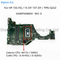 DA00P5MB6D0 For HP 15-DY 15s-FR 15S-FQ Laptop Motherboard With Intel 5405U i3-8145U i5-8265U CPU TPN-Q222 L63559-601 L63558-601