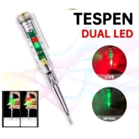 Tespen Kabel listrik Indiktor Lampu Tespen Obeng Tester Dua LED Bahan Berkualitas Bisa COD