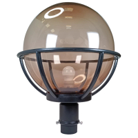 【彩渝】300MM 2.5英吋底座 PMMA 庭園燈(戶外球形庭園燈 球形燈罩 觀景燈 造景燈 可搭LED)