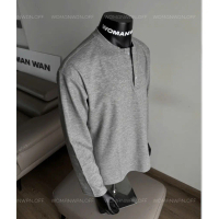 💖free ship💖[DÀI TAY CỔ HENRY] Áo Thun Nam Dài Tay Cổ HENRY WOMAN WAN - Form Trung Gọn, Vải Dệt Inter