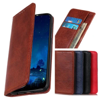 Calfskin For SAMSUNG Galaxy A73 5G Case Matte Leather Magnet Book Skin Cover on Galaxy A33 A53 Case Vintage Cell Phone Sets