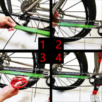 Wire Ties Mountain Bike Chain Guard Sticker Chain Black Carbon Fiber Green Red For Mountain Bikes Folding Bikes