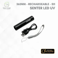 Senter UV Ultraviolet Mini Flashlight Money Detector Rechargeable Flash Light S11 - Charge