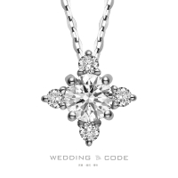 【WEDDING CODE】PT950鉑金 20分鑽石項鍊 14B-370(天然鑽石 618 禮物)