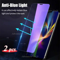 2pcs Anti Blue Ray Light Tempered glass For iPhone 15 14 13 12 11 Pro Max 12Mini SE2020 XR XS X 7 8 6 6S Plus Screen Protector