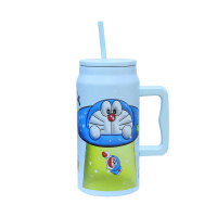 กระติกน้ำ 1500MLขวดน้ำพร้องด้ามจับ แก้วเก็บความร้อน-เย็น นาน12ชัวโมง กระบอกน้ำ สกรีนลายน่ารัก ส่งจาก