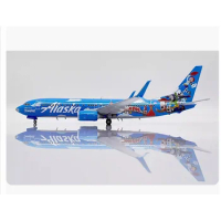 Diecast Scale 1:200 Aircraft Model Alloy EW2738004 Alaska Airlines B737-800 N537AS Decorative Gift Collection Display Toys
