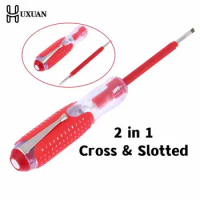 1pcs Red 100-220V Voltage Indicator Cross &amp; Slotted Screwdriver Electric Test Pen Tools
