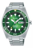 Alba Alba AL4437X1 - Jam Tangan Automatic Pria - Silver Green - Stainless Steel