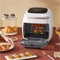 11L 2000W Air Fryer Oven Toaster Barbecue oven and dehydrator, air fryer with LED digital touch screen and multiple functions in