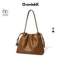 OWINKK Nimb Bag กระเป๋าสะพายไหล่ ความจุขนาดใหญ่ เนื้อสัมผัสนุ่ม ดีไซน์เรียบง่ายและทันสมัย