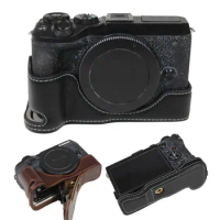New Design Genuine Leather Camera Case Half Body Cover For Canon EOS M6 II EOSM6 II EOS M6 Mark II EOS M6II