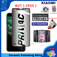 (BUY 1 FREE 1) Ceramic Privacy Screen FOR XIAOMI Mi 9T,Mi 10T,Mi 11 Lite,Mi 11T, Mi 11T Pro Matte Sc