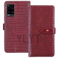 iTien TPU Silicone Luxury Protection Flip Leather Cover Phone Wallet Case For Vivo V21e Y70t Y52 5G iQ0O Neo5 Lite Pouch Etui
