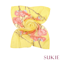【Sukie】雪紡紗絲巾 花朵絲巾/浪漫春天花朵50X150雪紡紗絲巾 圍巾(4色任選)