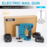 20V Electric Nail Gun Electric Nailer Stapler Framing Nailer Tacker Furniture Staple Gun Woodworking