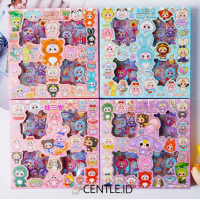 STIKER 100 LEMBAR BABY THREE CYK ST-2222 LUCU IMUT KADO UNIK TERMURAH BAGUS COD