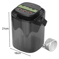 3L Mist Air Humidifier USB Height 21cm Top Fill for Working Sporting Stylish