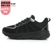 【固特異GOODYEAR】光速-輕量緩震運動鞋/女鞋 透氣 耐磨橡膠底 厚底 科技減壓 黑色(GAWR42800)