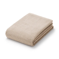 【MUJI 無印良品】棉圈絨雙線織小浴巾/可吊掛 W60×L120 cm