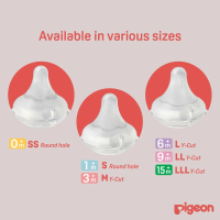 [ Pigeon Malaysia] Pigeon SoftTouch Puting Leher Lebar Set Puting/Straw Latihan/Straw Minum