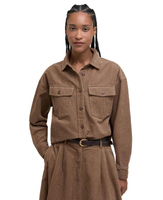 เสื้อผู้หญิง YASMIN RELAXED CORD SHIRT สี MILITARY BROWN