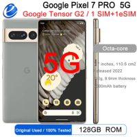 Original Google Pixel 7 Pro 128GB ROM 5G Original Unlocked Cellhone 6.7" Google Tensor G2 Octa Core 50MP&amp;48MP NFC e-Sim