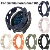 Full Coverage Watch Bezel Frame For Garmin Forerunner 965 Smart Watch Bracelet Shell Screen Protectors Cover