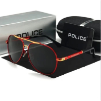 New police outdoor glasses polarized sunglasses driver's large frame high-definition UV resistant sunglasses